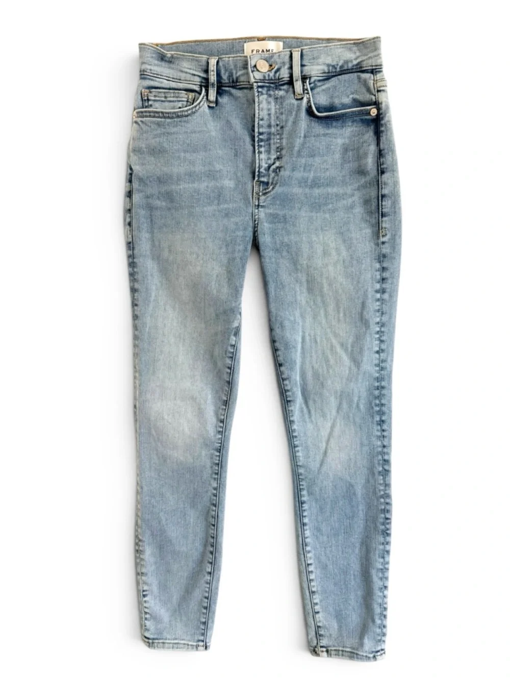 FRAME DENIM LE HIGH SKINNY CROP COLORADO DESIGNER DENIM JEANS SZ 27 - Picture 9 of 15